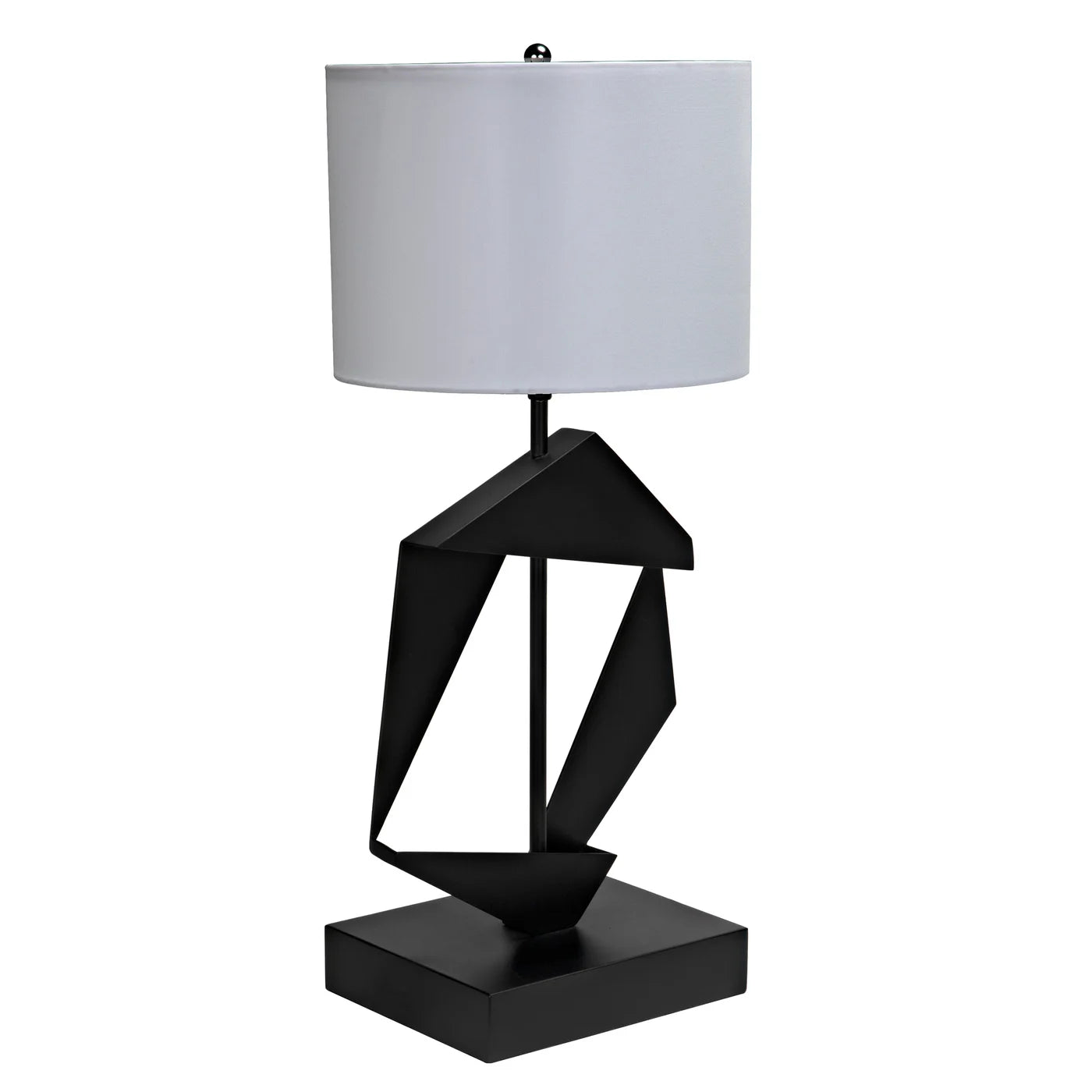 Timothy Table Lamp with Shade Matte Black Scenario Home