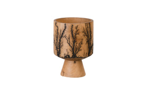Lightning Vase, Mango Wood, Cup Shape