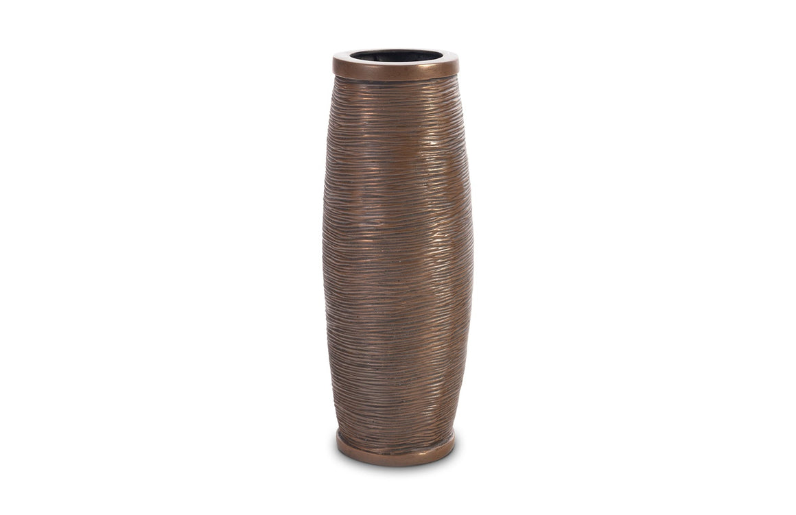 Spun Wire Vase, Bronze