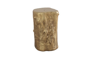 Log Stool, Gold Leaf, SM