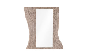 Split Slab Mirror, Gray Stone