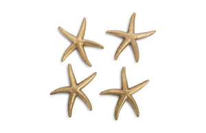 Starfish, Gold Leaf, Set of 4, SM