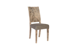 Origins Dining Chair, Chamcha Wood, Gray Stone