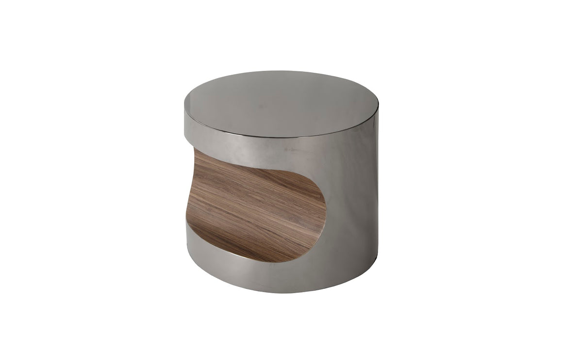 Bite End Table, Plated Black Nickel