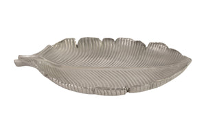 Banana Leaf Bowl, Polished Aluminum, SM