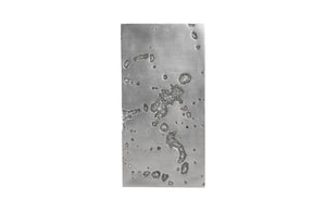 Splotch Wall Art, Rectangle, Silver Leaf