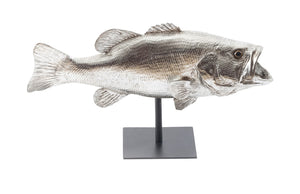 Large Mouth Bass Fish, with Stand