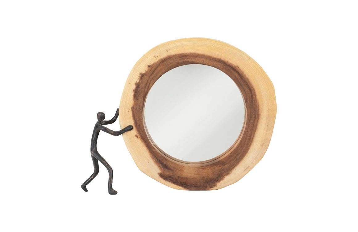 Atlas Crosscut Mirror, Small, Left Side Full Body