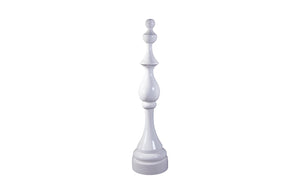 Check Mate Sculpture, White