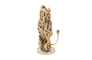 Stalagmite Lamp Polished Brass, MD, Glass Base, Assorted Size and Shape