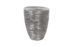 Ripple Side Table, Black/Silver, Aluminum