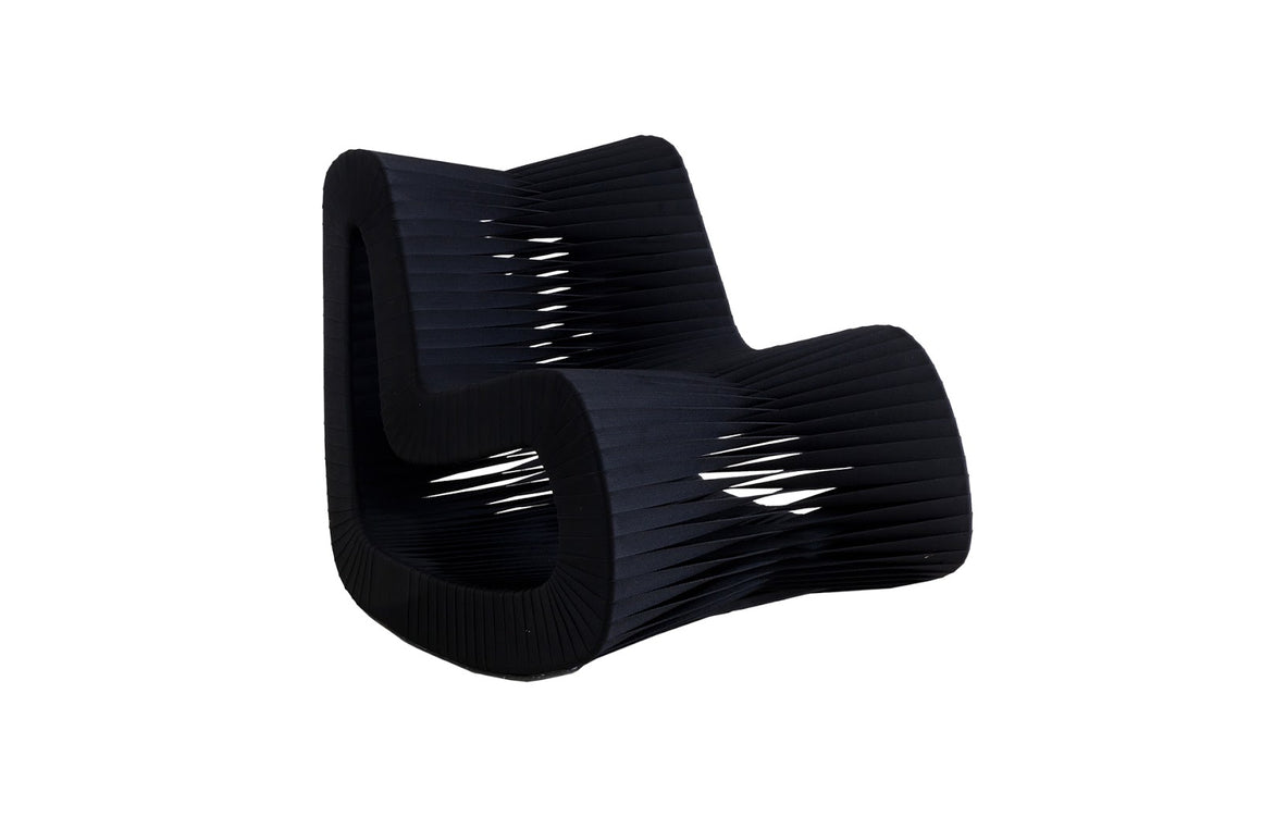 Seat Belt Rocking Chair, Black/Black