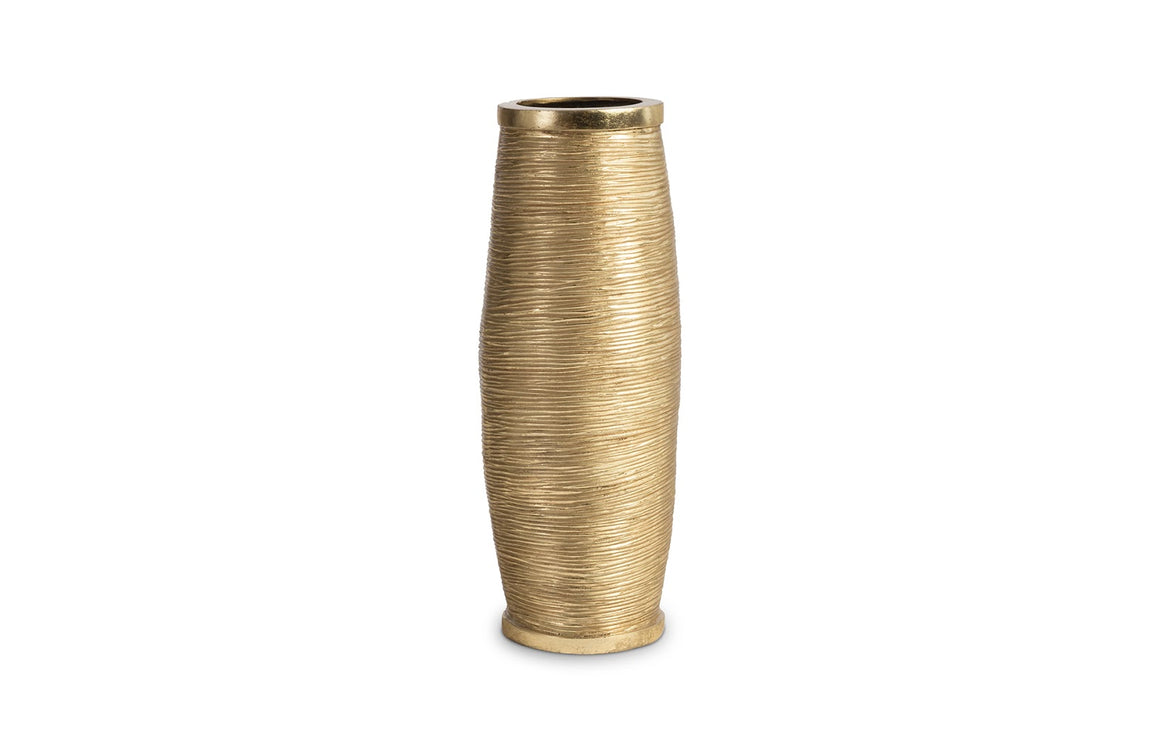 Spun Wire Vase, Gold Leaf, MD