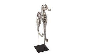 Seahorse on Stand, Silver Leaf