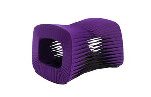 Seat Belt Ottoman, Purple
