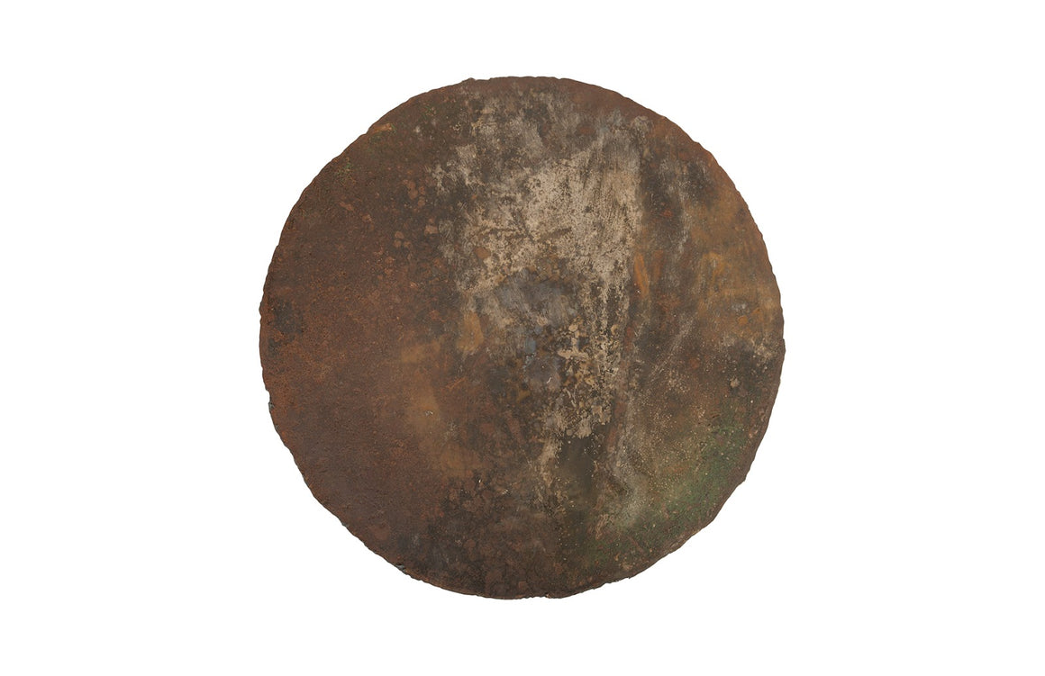 Reclaimed Oil Drum Wall Disc, Individual Pieces, Assorted Colors and Depths