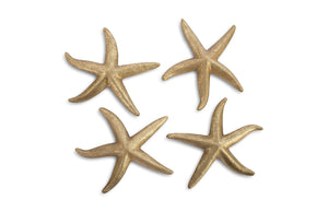 Starfish, Gold Leaf, Set of 4, MD