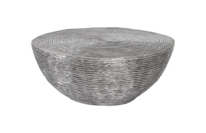 Ripple Coffee Table, Black/Silver, Aluminum