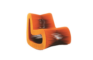 Seat Belt Rocking Chair, Orange