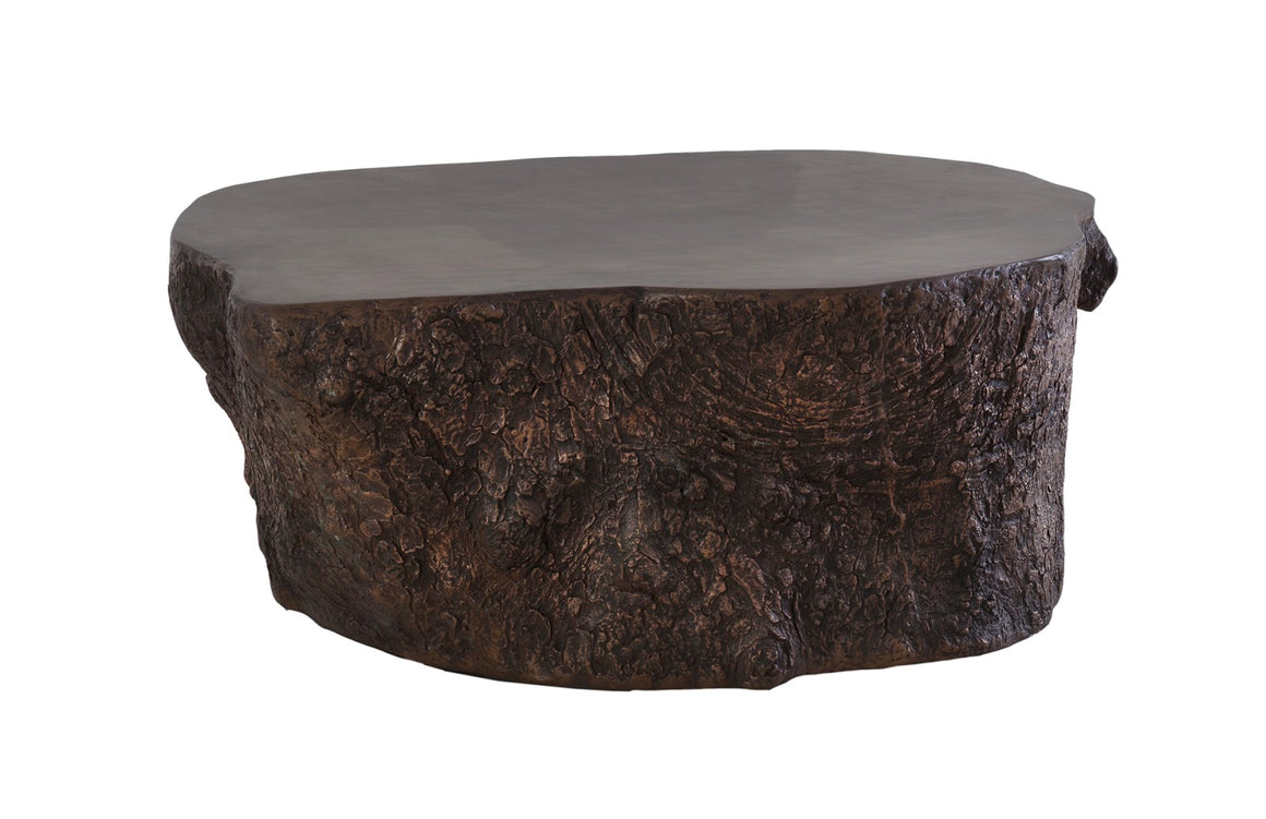 Bark Coffee Table, Bronze