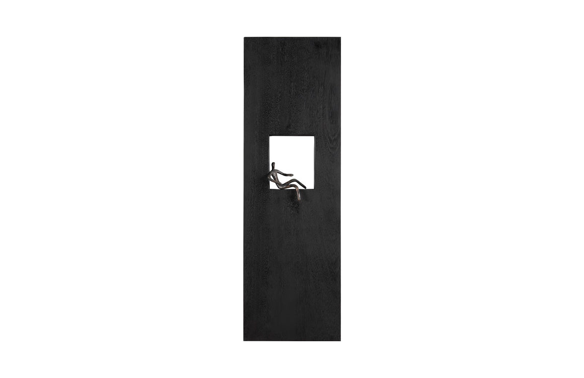 Atlas Wall Decor, Rectangle, Black