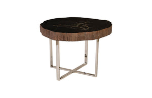 Cast Petrified Coffee Table, Round
