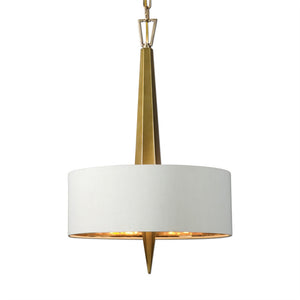 Lighting - Art Deco Faceted Obelisk Chandelier - Gold