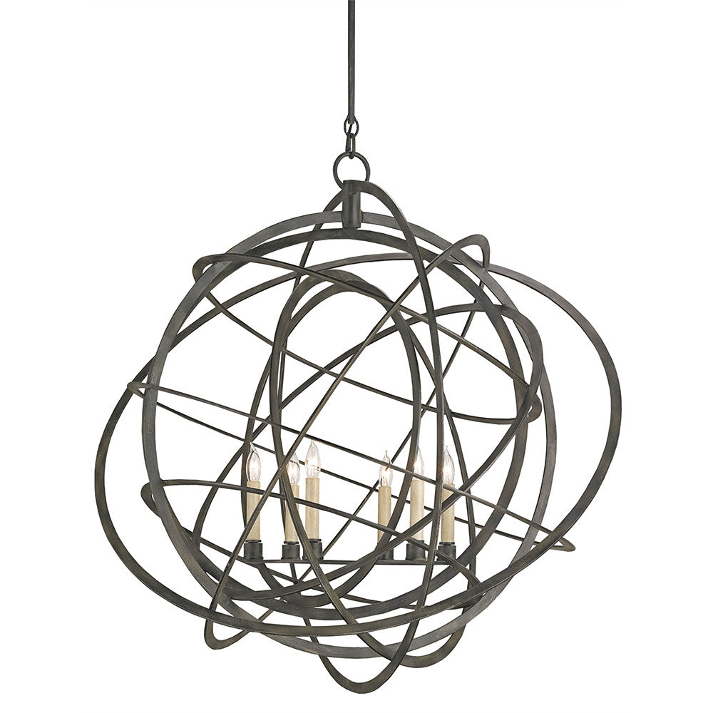 Lighting - Atomic Iron Sphere Chandelier