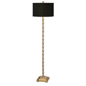 Lighting - Bamboo Floor Lamp - Antique Gold