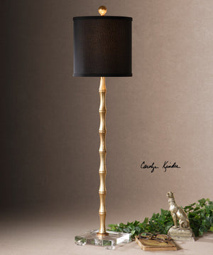 Lighting - Bamboo Table Lamp - Antique Gold