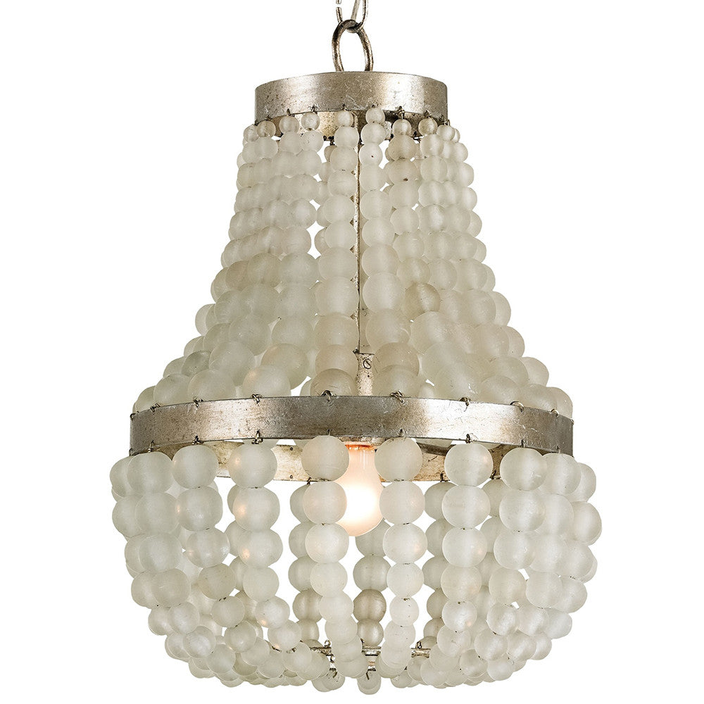Lighting - Frosted Beads Crystal Chandelier - Small