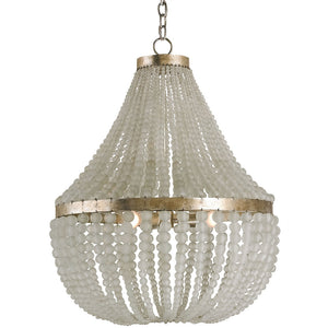 Lighting - Frosted Crystal Beads Chandelier — Large