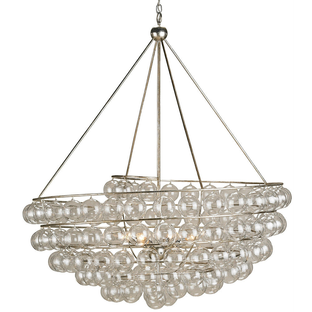 Lighting - Glass Bubbles Spiral Chandelier