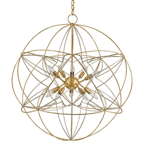 Lighting - Interlocking Orbs Chandelier — Silver & Gold