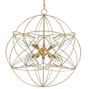 Lighting - Interlocking Orbs Chandelier — Silver & Gold
