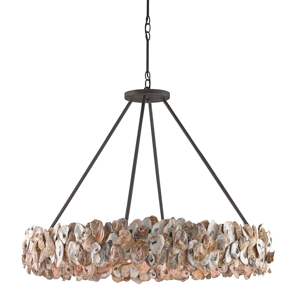 Currey and Company Oyster Shell Chandelier
