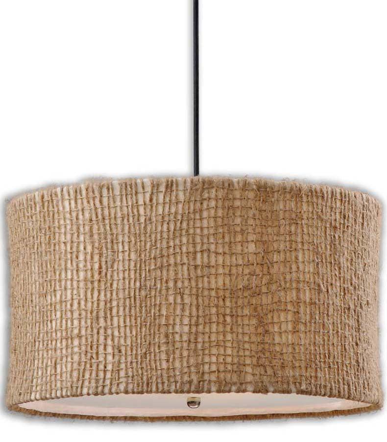 Lighting - Twine Drum Pendant Light