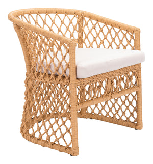 Darce Accent Chair Beige & Natural