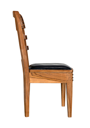 Laila Chair, Teak with Leather