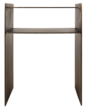 Cyrus Side Table, Aged Brass
