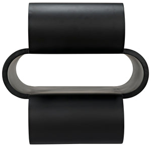 Nada Side Table, Black Metal