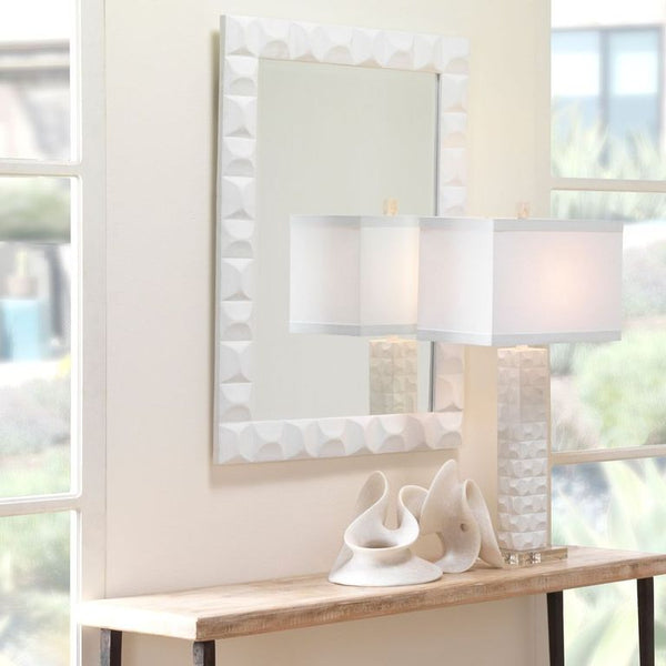 Amorphous Table Object, Large in Off White Resin - Scenario Home
