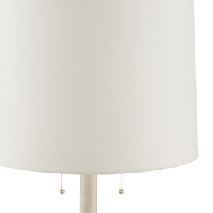 Currey and Company Malayan Floor Lamp-Whitewash