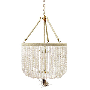 18" Malibu Beaded Chandelier with Arms – Soap Stone Beads