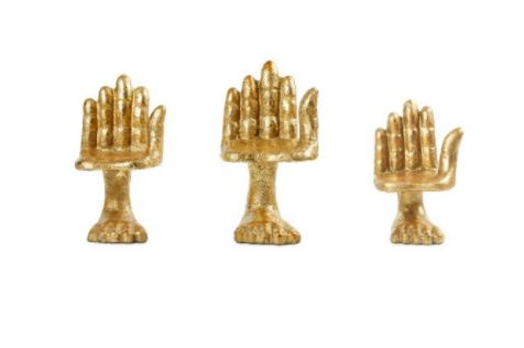 Set of 3 Statues - Gold | Mano Collection | Villa & House