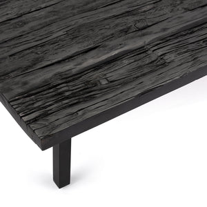Ash Reclaimed Wood Cocktail Table (Black)