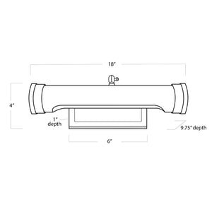 Tate Picture Light Medium (Oil Rubbed Bronze)