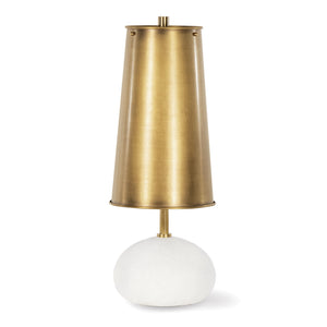 Hattie Concrete Mini Lamp (Natural Brass)