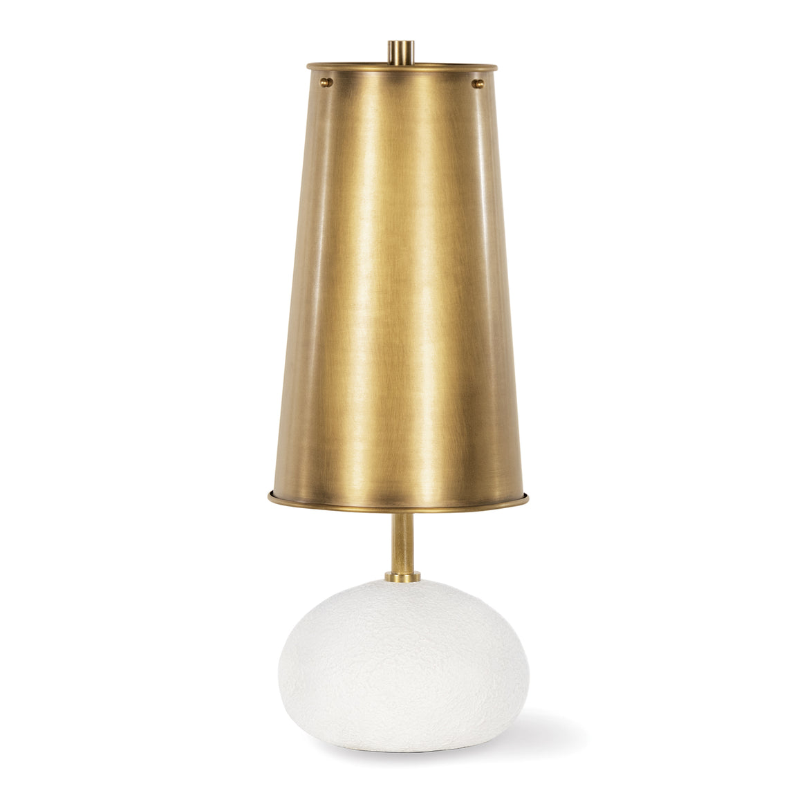 Hattie Concrete Mini Lamp (Natural Brass)