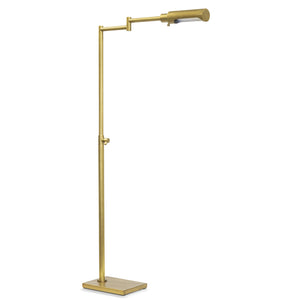 Noble Floor Task Reading Lamp (Natural Brass)